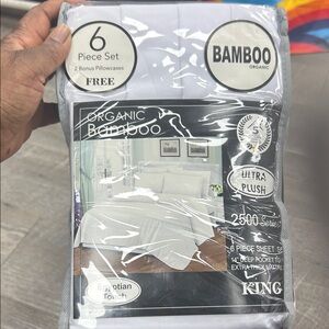 BAMBOO Organic Ultra Plush King Sheet Set - White